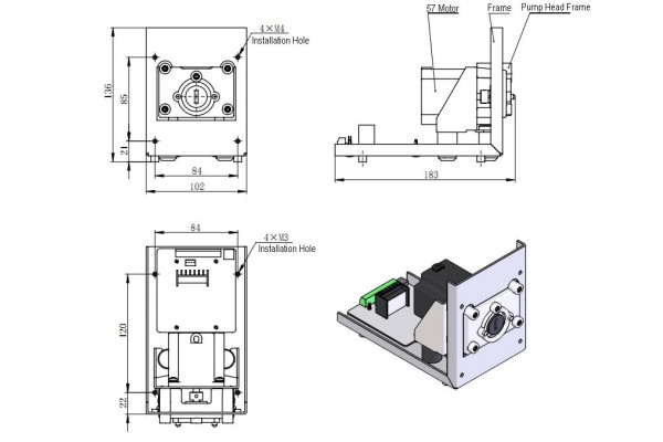 Longer OEM Peristaltic pump T100 Series Longer OEM Peristaltic pump T100 Series