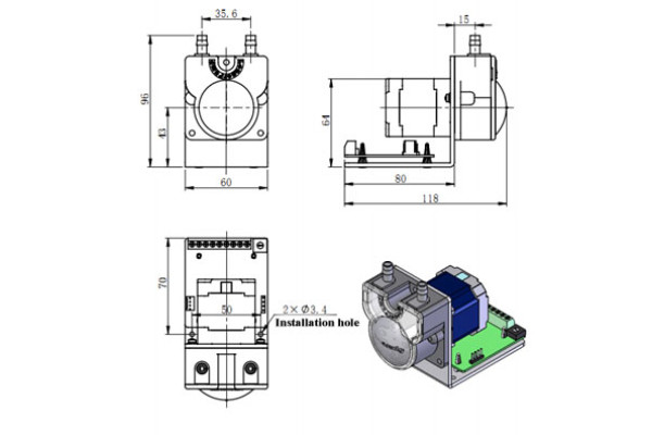 Longer OEM Peristaltic pump T100-JY15-12 Series Longer OEM Peristaltic pump T100-JY15-12 Series