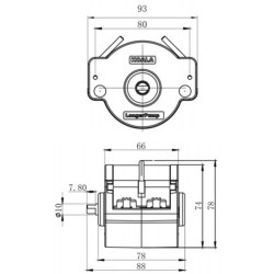 LONGER Peristaltic Pump Head Low-Pulse Flow Rate ≤2070 mL/min