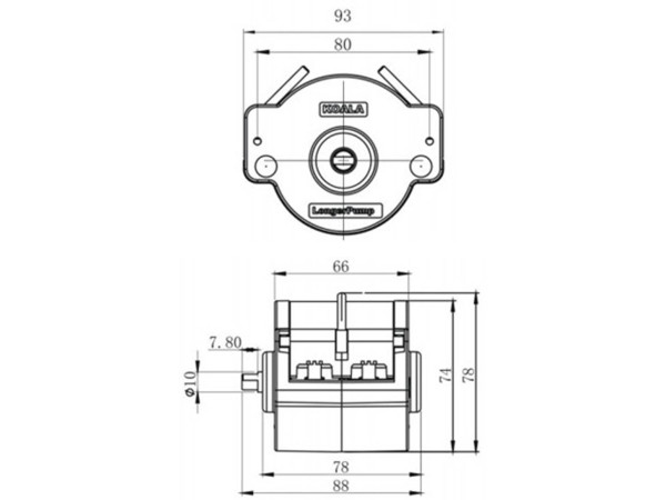 LONGER Peristaltic Pump Head Low-Pulse Flow Rate ≤2070 mL/min