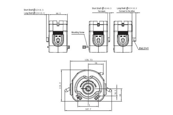 LONGER Peristaltic Pump Head KZ25-13 ≤6000 mL/min LONGER Peristaltic Pump Head KZ25-13 ≤6000 mL/min