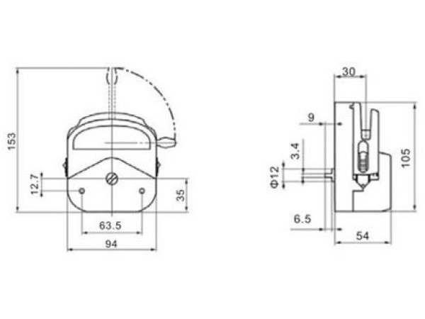 LONGER Peristaltic Pump Head YZII25 ≤3000 mL/min