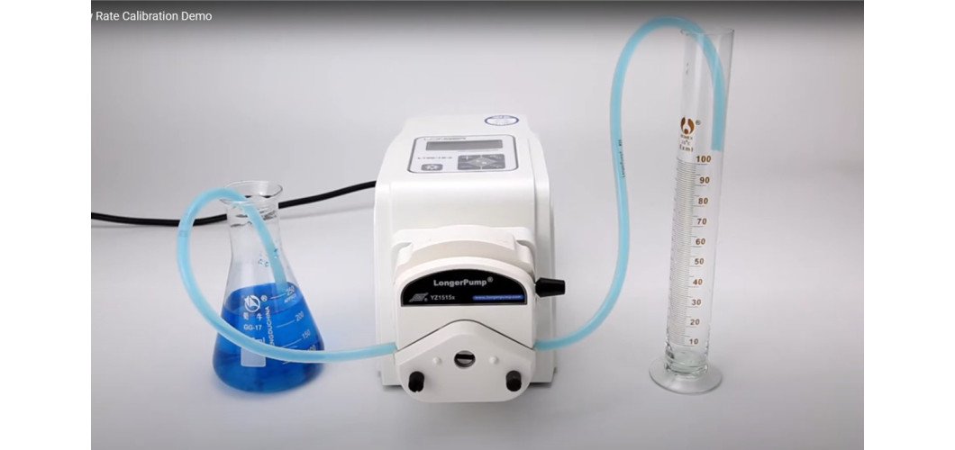 How to calibrate the flow rate for a peristaltic pump?